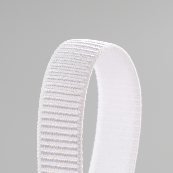 Резинка бельевая, в рубчик, 10 мм, 10 &plusmn; 1 м, цвет белый