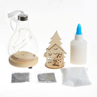 Набор для творчества &laquo;Новогодний ночник&raquo;, деревянные вставки, домик