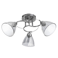 Люстра "Поли" 3х60Вт Е27 Хром 56х56х24см Люстра "Поли" 3х60Вт Е27 Хром 56х56х24см