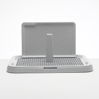 Туалет для собак со столбиком и стенкой 51 х 41 х 27см, светло-серый Туалет для собак со столбиком и стенкой 51 х 41 х 27см, светло-серый