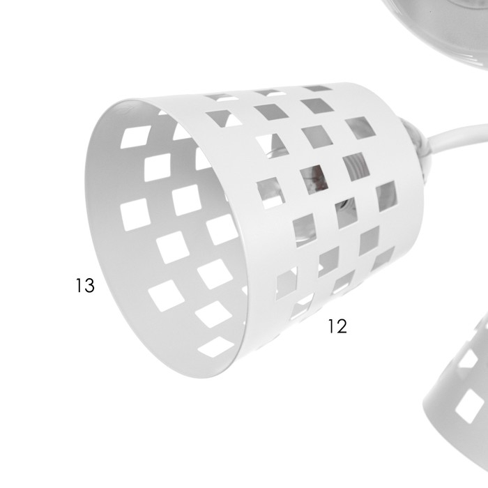 Люстра "Дана" 5х60Вт Е27 Белый 48х48х28см