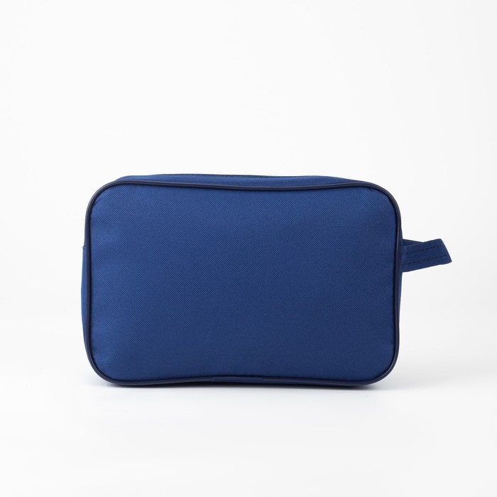 Косметичка на молнии, цвет синий