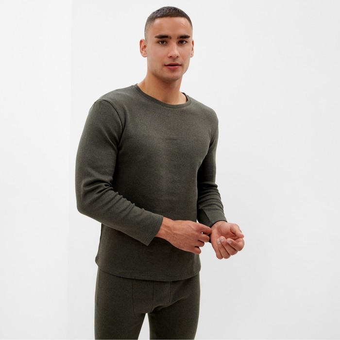 Комплект мужской термо (лонгслив, брюки) MINAKU цвет хаки, р-р 48