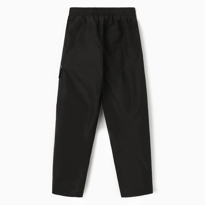 Брюки утеплённые для девочек, цвет чёрный, рост 158 см