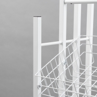 Стойка под зонты, разборная, 3 наклонные корзины, 3 яруса, 60&times;40&times;150 см, цвет белый