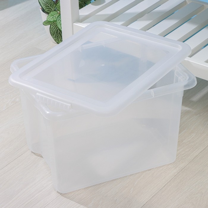Контейнер для хранения с крышкой Porter, 21 л, 43&times;32&times;27 см, цвет прозрачный
