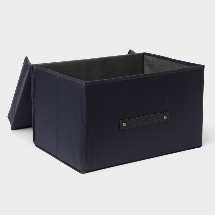 Короб для хранения с крышкой LaDо́m, 40&times;30&times;25 см, цвет графитовый