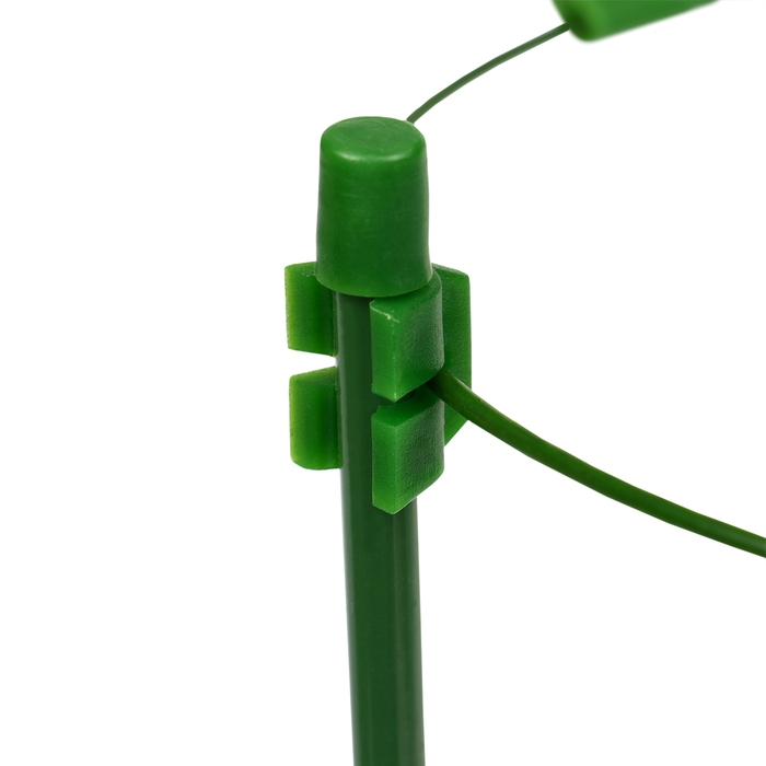 Кустодержатель, d = 18 см, h = 30 см, 2 кольца, металл, зелёный, Greengo Кустодержатель, d = 18 см, h = 30 см, 2 кольца, металл, зелёный, Greengo