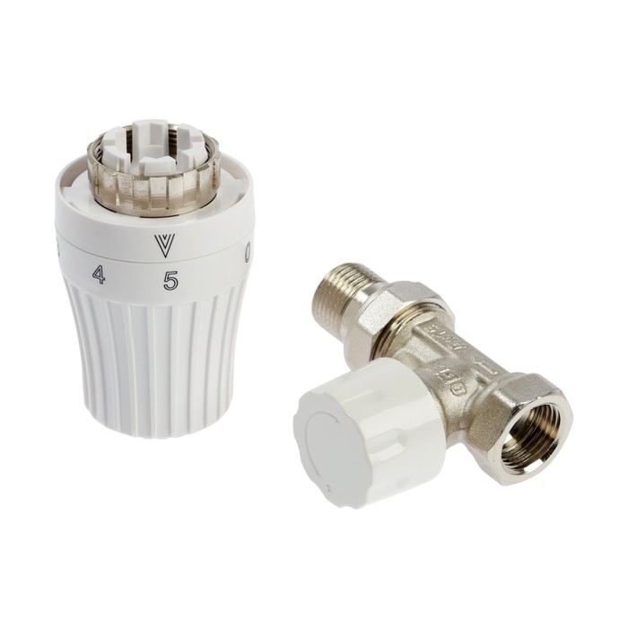 Комплект термостатический Ogint , для радиатора, 2в1, прямой, 1/2", PN10, М30х1.5, 6-28&deg;С