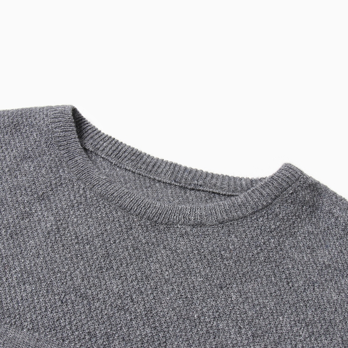 Джемпер мужской, цвет тёмно-серый, размер 50