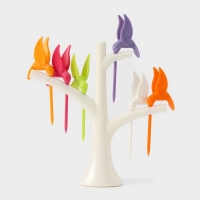 Набор для канапе &laquo;Птицы&raquo;, на подставке, 6 шпажек, цвет МИКС