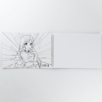 Скетчбук А4, 40 л. 100 г/м &laquo;Аниме&raquo;