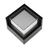Светильник фасадный &laquo;Сити&raquo;, FSD-037, 5 Вт, 4000К, квадрат, IP65, 220 В, пластик, черный