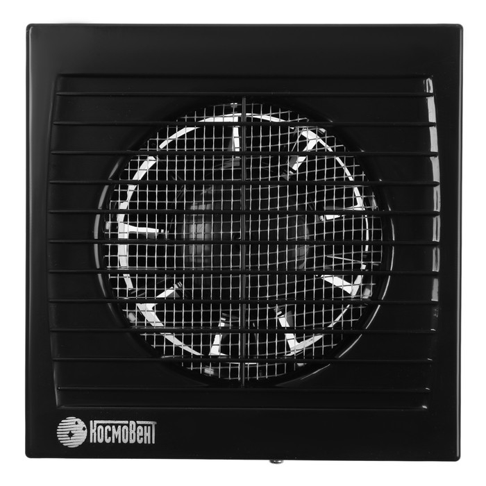 Вентилятор вытяжной "КосмоВент" В100-ок, d=100 мм, 10 Вт, 40 дБ, 105 м&sup3;/ч, обр.клапан, черн