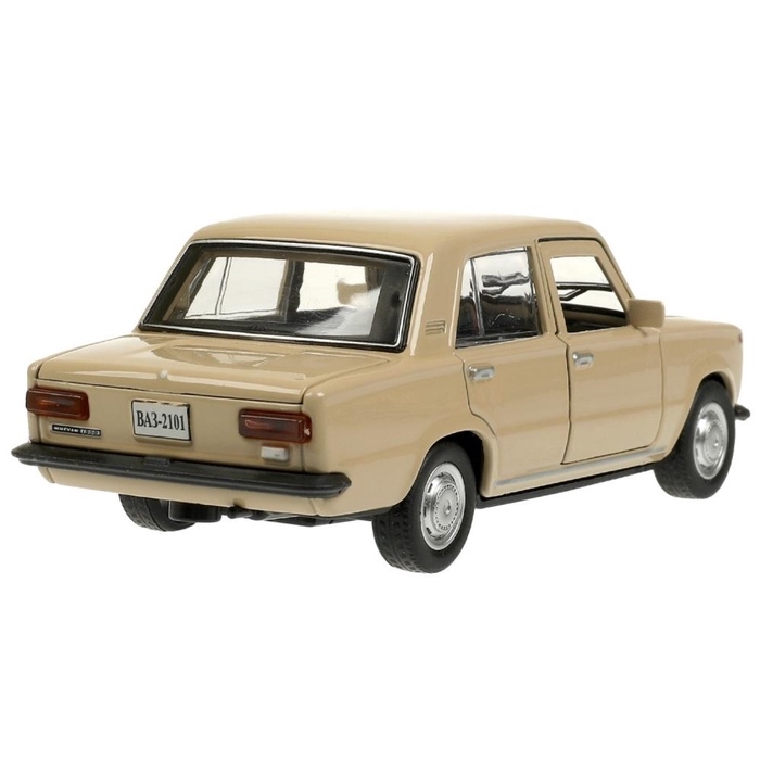 Машинка металлическая &laquo;ВАЗ-2101&raquo;, ретро - модель &laquo;Копейка&raquo;, открываются двери, багажник, инерция, 12 см, бежевый