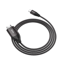 Кабель Hoco UA16 Type-C - HDMI, 4K, 2 м, для устройств с USB-C 3.1 (DisplayPort Alt Mode) Кабель Hoco UA16 Type-C - HDMI, 4K, 2 м, для устройств с USB-C 3.1 (DisplayPort Alt Mode)
