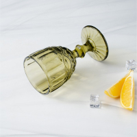 Набор бокалов для вина стеклянный Magistro &laquo;Ла-Манш&raquo;, 250 мл, 9&times;15,2 см, 6 шт, цвет зелёный