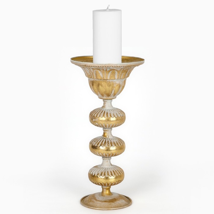 Подсвечник металл «Ярусы» для одной свечи 16 х 16 х 31 см Подсвечник металл «Ярусы» для одной свечи 16 х 16 х 31 см