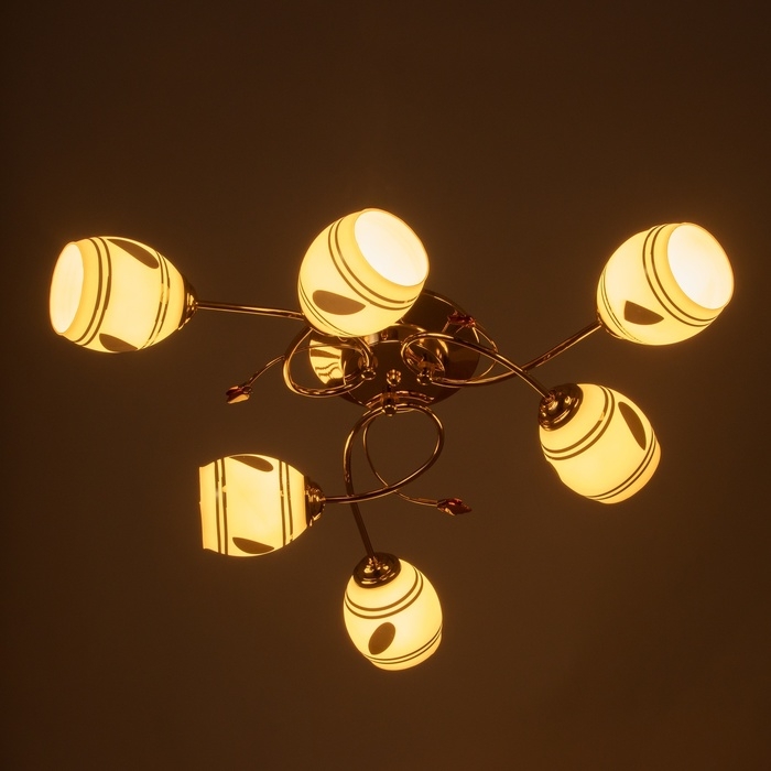 Люстра "Аннета" 6х40Вт Е27 Золото МОДЕЛЬ: 2800087