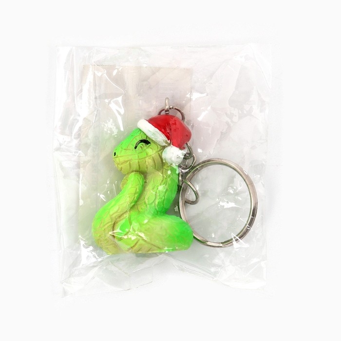 Новогодний брелок для ключей, объемный &laquo;Новый год: Змейка&raquo; 2,3 х 8,5 см