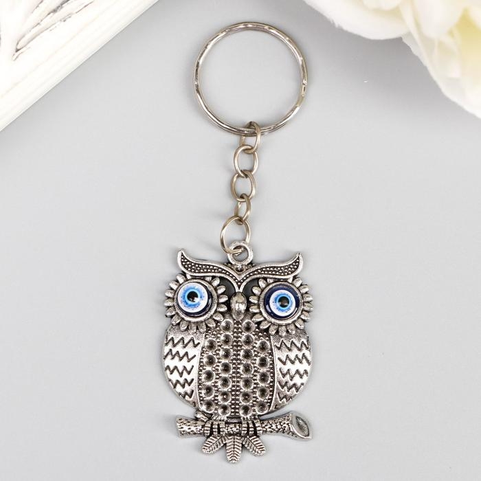 Брелок металл глазки Брелок металл глазки "Филин" 4,5х2,7 см