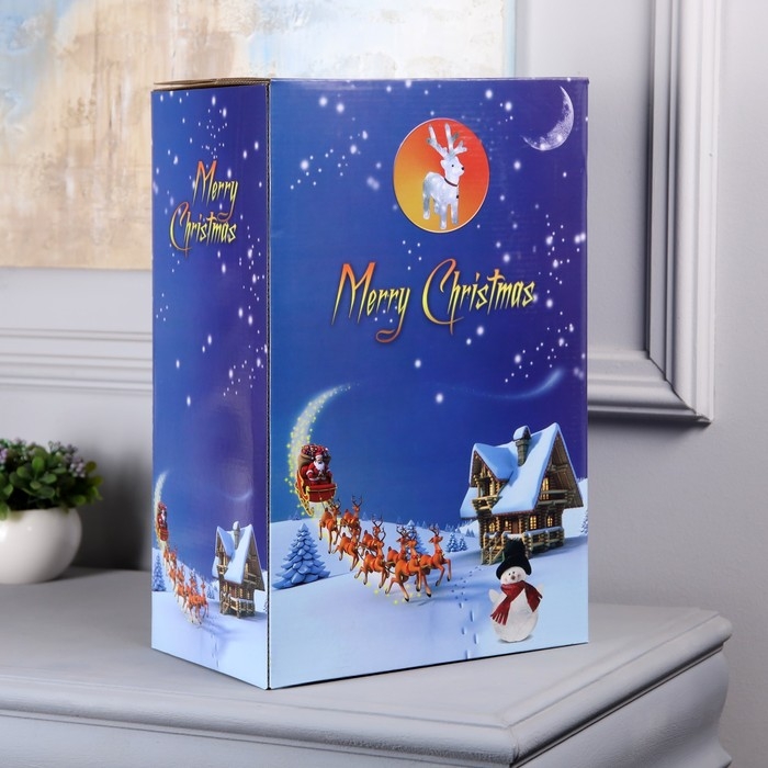 Светодиодная фигура &laquo;Оленёнок&raquo; 28 &times; 36 &times; 18 см, акрил, 40 LED, 220 В, свечение белое