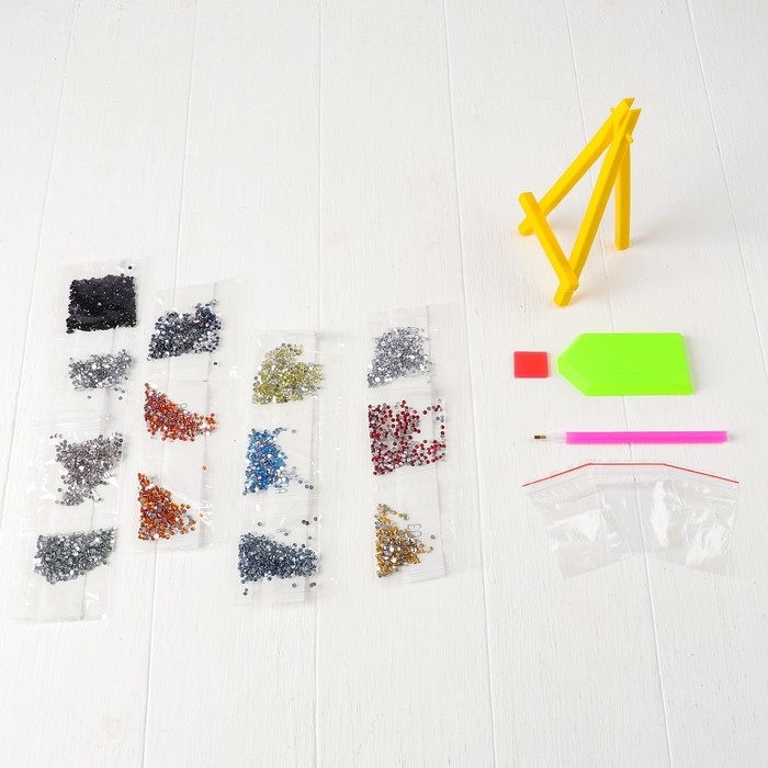 Алмазная вышивка с частичным заполнением &laquo;Туканы&raquo;, с подставкой, размер картины: 21 &times; 25 см