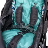 Санки - коляска &laquo;Наши детки 6&raquo;, чехол для ног, муфта, сумка, принт с ламой, серый