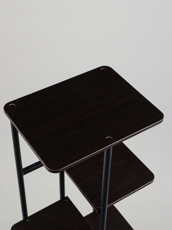 Подставка для цветов Greengo, 8 полок, 36 &times; 23 &times; 136 см, напольная, каркас металл, полки МДФ, чёрная