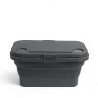 Корзина - столик Maclay 2 в 1, складная, 47 х 28,5 х 23,5 см, стол 45 х 28 х 16 см, серая