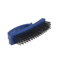 Щетка металлическая ручная ТУНДРА, закаленная проволока, пластиковая с рукояткой, 4-рядная Щетка металлическая ручная ТУНДРА, закаленная проволока, пластиковая с рукояткой, 4-рядная