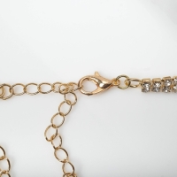 Чокер &laquo;Лёд&raquo; притягательный, цвет белый в золоте, 54,5 см