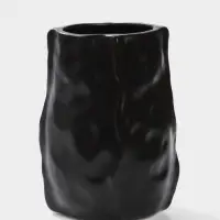 Ваза настольная керамика "Габино" 18,5х12 см, чёрный