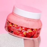 Скраб для тела клубничный, 380 гр