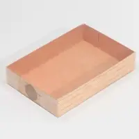 Кондитерская упаковка, коробка для макарун с PVC крышкой, &laquo;Крафт&raquo;, 18 х 12 х 3.5 см