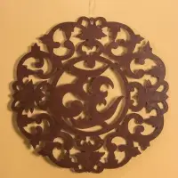 Панно "Ом" МДФ, 60х60х1 см, коричневый