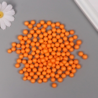 Декор для творчества пенопласт "Ассорти шариков" оранжевый набор 10 гр