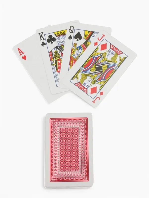 Карты игральные &laquo;Король&raquo;, колода 54 шт., 5.7&times;8.7 см, красная рубашка