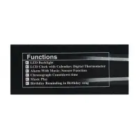 Часы - будильник LB-02 "Обелиск", дата, температура, подсветка, белый