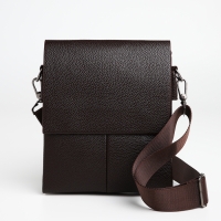 Сумка мужская через плечо TEXTURA, наружный карман, цвет коричневый Сумка мужская через плечо TEXTURA, наружный карман, цвет коричневый