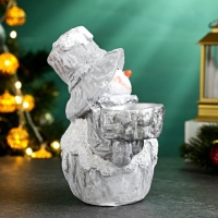 Подсвечник "Снеговичок" 13х15см