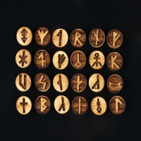 Руны для гадания "Исландские", 24шт, бук