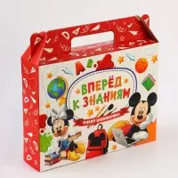 Коробка складная &laquo;Вперёд к знаниям&raquo;, Микки Маус,  33,7 х 25,7 х 7,9 см