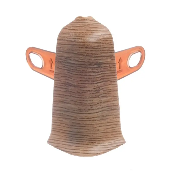 Угол наружный (внешний) &laquo;Деконика&raquo;, с крепежом для плинтуса, 55 мм, 211 дуб рустик