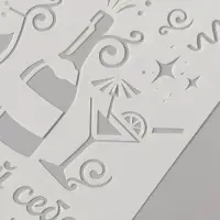 Трафарет пластик А5 "Устрой себе праздник!" 14,8х21 см