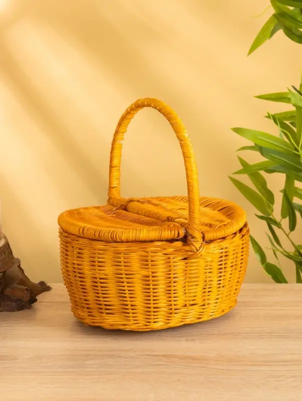 Корзина для пикника, 25&times;22&times;28 см, ротанг