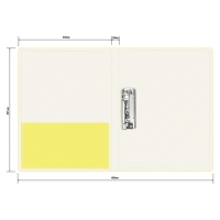 Папка с зажимом А4, 700 мкм, корешок 27 мм, Calligrata Double Neon, внутренний карман, до 180 листов, желтый неон Папка с зажимом А4, 700 мкм, корешок 27 мм, Calligrata Double Neon, внутренний карман, до 180 листов, желтый неон