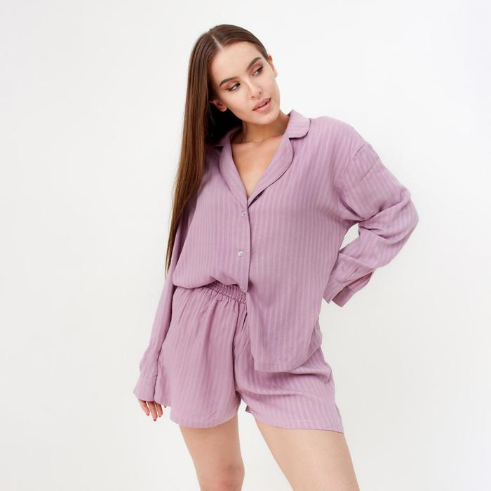 Пижама (шорты, жакет) KAFTAN, сиреневый, р.48-50 Пижама (шорты, жакет) KAFTAN, сиреневый, р.48-50