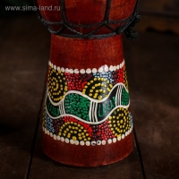 Сувенирный музыкальный инструмент "Барабан Джембе Цветочный узор" 11x11x20 см МИКС Сувенирный музыкальный инструмент "Барабан Джембе Цветочный узор" 11x11x20 см МИКС