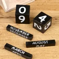 Календарь настольный &laquo;Мопед&raquo;, 14&times;5.5&times;14 см, дерево, синий